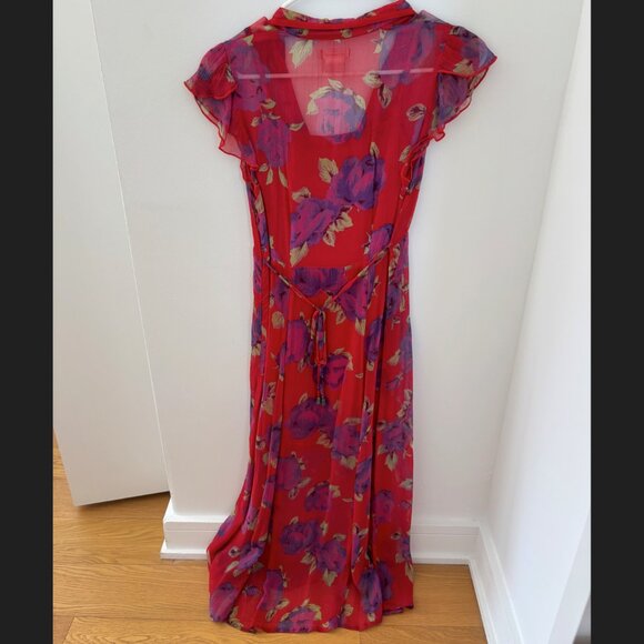 Urban Outfitters - dainty floral red maxi dress - Picture 2 of 3